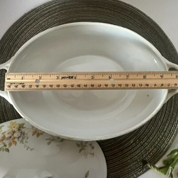 Vtg CF Haviland Limoges Oval Covered Vegetable Dish Floral Pattern France HTF - Picture 11 of 12